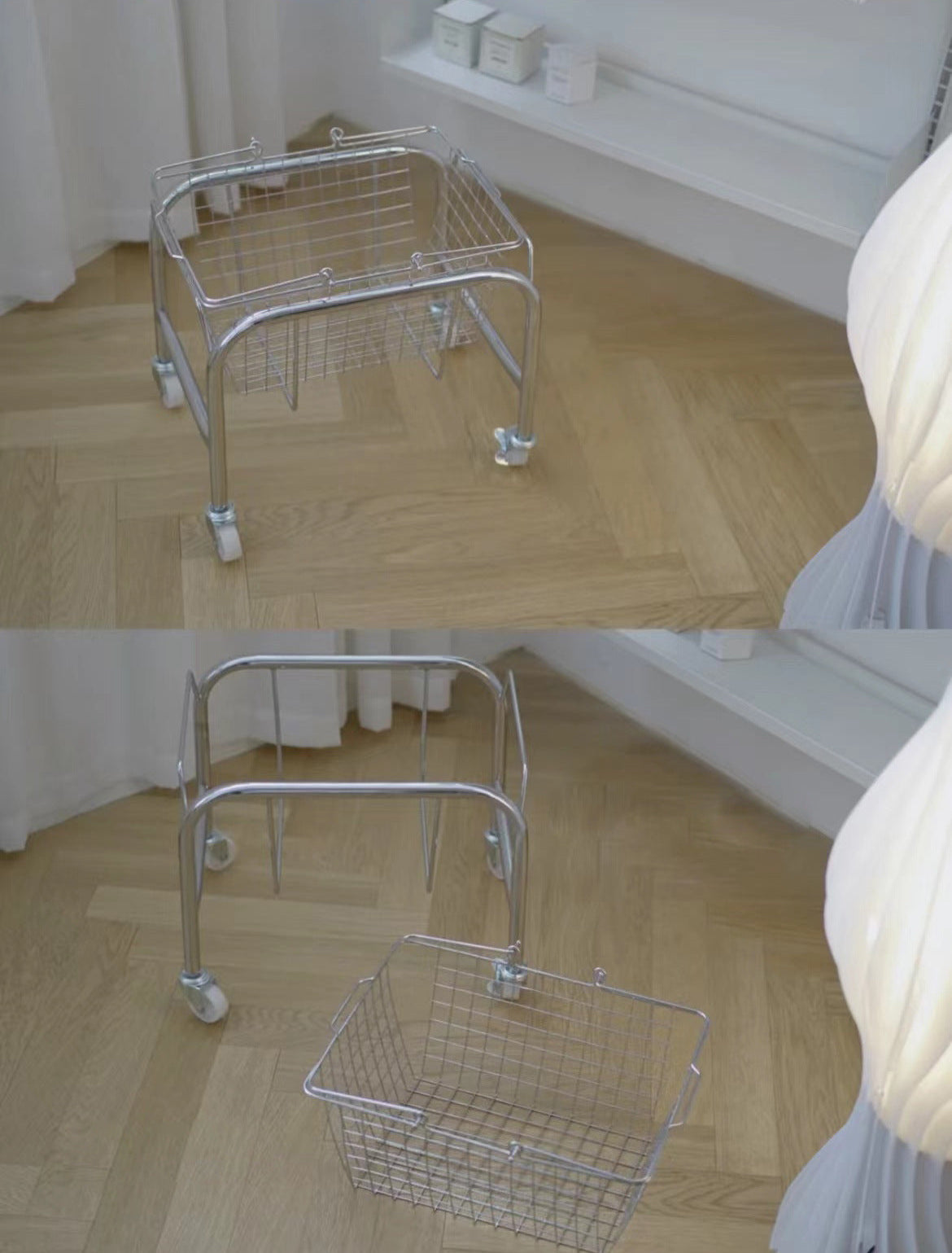 Snack storage basket