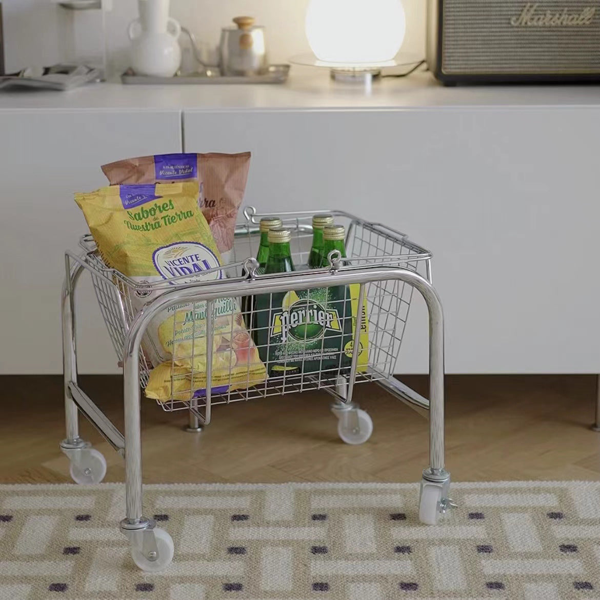 Snack storage basket