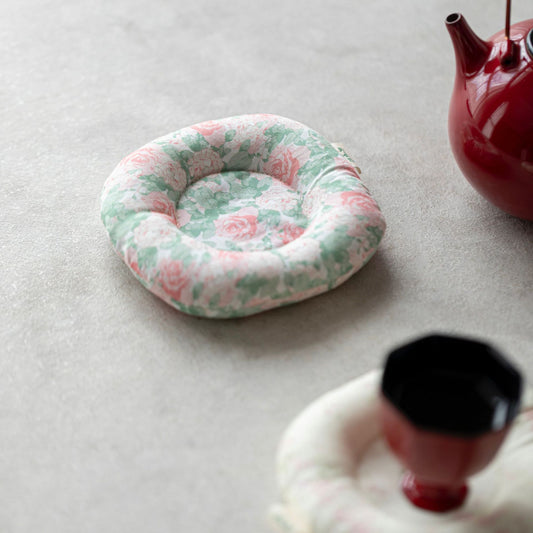 Noyou made handmade fabric coaster, small fresh kung fu tea ceremony accessories, gaiwan, teacup, tea coaster, anti-scald septum day